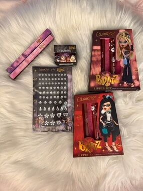 ColourPop Bratz Lippie Kits & Crystal Stickers - Red & Pink Packaging